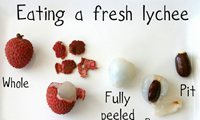 What is the healthy way of eating lychees?
