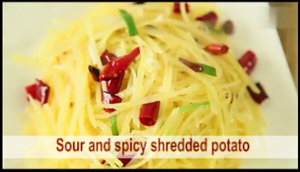 Chinese recipe: Sour and spicy shredded potato